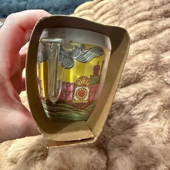 Vintage RCA Victor Dealer Promotional Insulated Coffee Mug Cup Set Unused RARE - Picture 5 of 7